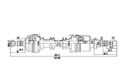  DDS210139 DYNAMATRIX Приводной вал