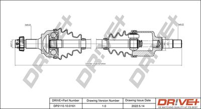  DP2110100161 Dr!ve+ Приводной вал