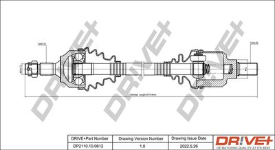  DP2110100612 Dr!ve+ Приводной вал