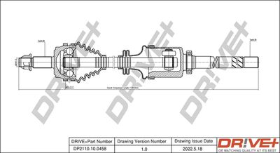  DP2110100458 Dr!ve+ Приводной вал