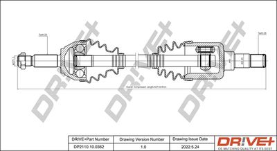  DP2110100362 Dr!ve+ Приводной вал