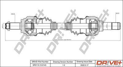  DP2110100143 Dr!ve+ Приводной вал