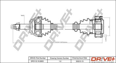  DP2110100003 Dr!ve+ Приводной вал