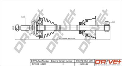  DP2110100695 Dr!ve+ Приводной вал
