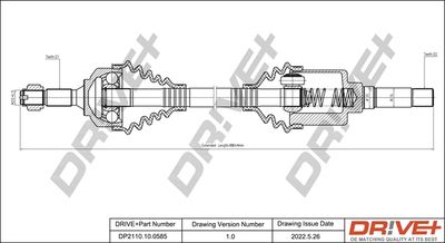  DP2110100585 Dr!ve+ Приводной вал