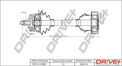  DP2110100063 Dr!ve+ Приводной вал