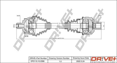  DP2110100386 Dr!ve+ Приводной вал