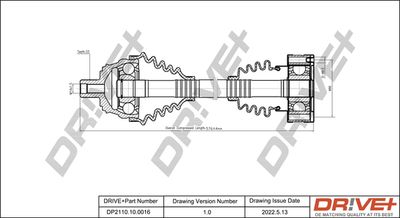  DP2110100016 Dr!ve+ Приводной вал