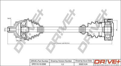  DP2110100392 Dr!ve+ Приводной вал