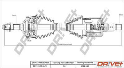  DP2110100578 Dr!ve+ Приводной вал