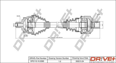  DP2110100385 Dr!ve+ Приводной вал