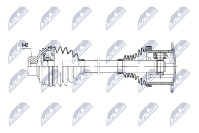  NPWAU009 NTY Приводной вал