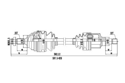  DDS210026 DYNAMATRIX Приводной вал