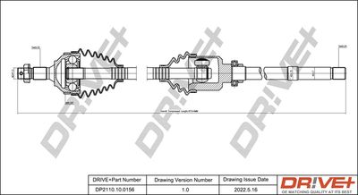  DP2110100156 Dr!ve+ Приводной вал