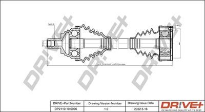  DP2110100096 Dr!ve+ Приводной вал