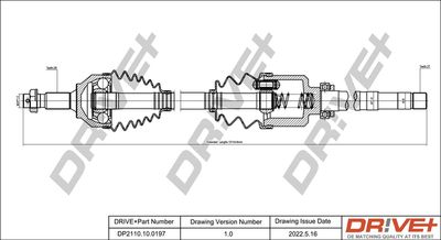  DP2110100197 Dr!ve+ Приводной вал