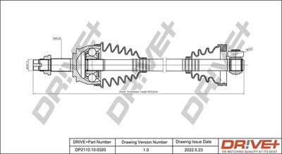  DP2110100320 Dr!ve+ Приводной вал