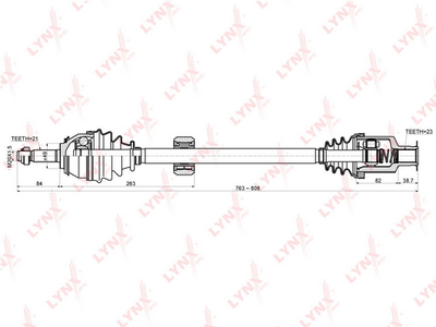  CD6306 LYNXauto Приводной вал