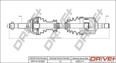  DP2110100290 Dr!ve+ Приводной вал