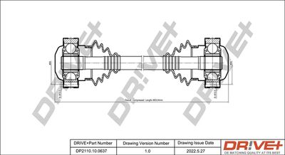  DP2110100637 Dr!ve+ Приводной вал