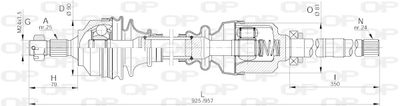  DRS624800 OPEN PARTS Приводной вал