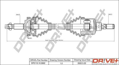  DP2110100662 Dr!ve+ Приводной вал