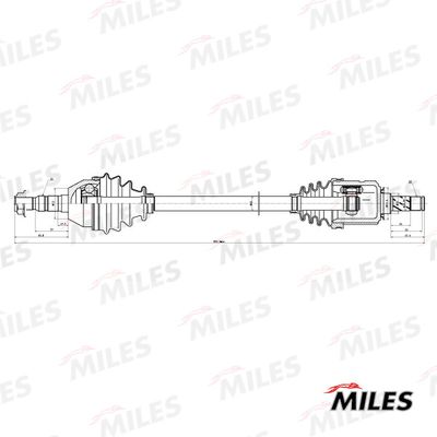  GC02168 MILES Приводной вал