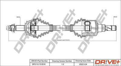  DP2110100516 Dr!ve+ Приводной вал