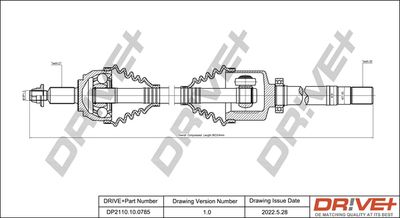  DP2110100785 Dr!ve+ Приводной вал