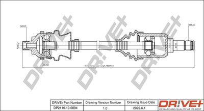  DP2110100894 Dr!ve+ Приводной вал