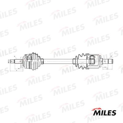  GC02170 MILES Приводной вал