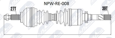  NPWRE008 NTY Приводной вал