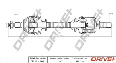  DP2110100568 Dr!ve+ Приводной вал