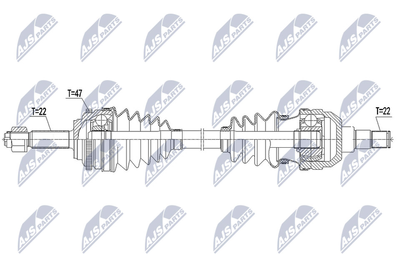  NPWDW043 NTY Приводной вал