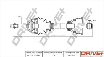  DP2110100680 Dr!ve+ Приводной вал