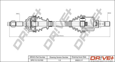  DP2110100183 Dr!ve+ Приводной вал