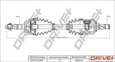  DP2110100509 Dr!ve+ Приводной вал
