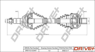  DP2110100447 Dr!ve+ Приводной вал