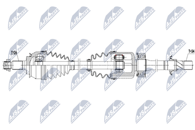  NPWBM156 NTY Приводной вал