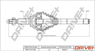  DP2110101038 Dr!ve+ Приводной вал