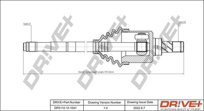  DP2110101041 Dr!ve+ Приводной вал