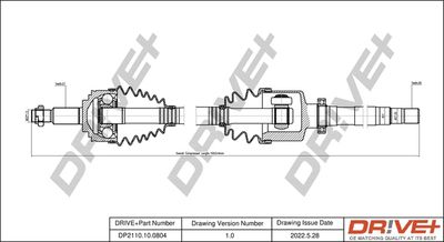  DP2110100804 Dr!ve+ Приводной вал