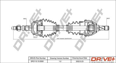  DP2110100500 Dr!ve+ Приводной вал