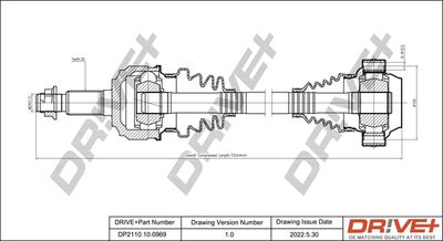  DP2110100969 Dr!ve+ Приводной вал