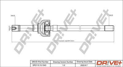  DP2110101043 Dr!ve+ Приводной вал