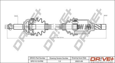  DP2110100780 Dr!ve+ Приводной вал