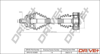  DP2110100020 Dr!ve+ Приводной вал