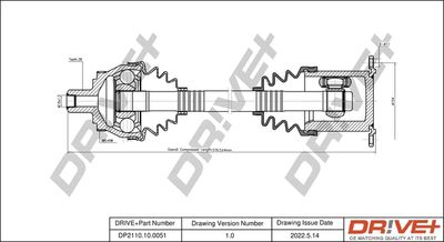  DP2110100051 Dr!ve+ Приводной вал