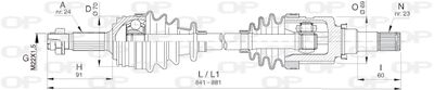  DRS639300 OPEN PARTS Приводной вал