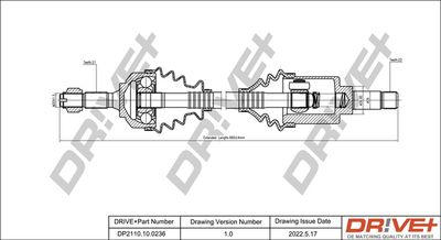  DP2110100236 Dr!ve+ Приводной вал